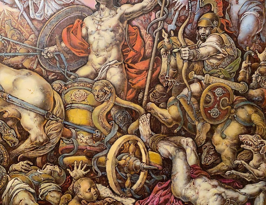Oil painting Troy Litvinov Oleg Arkad'yevich - 3