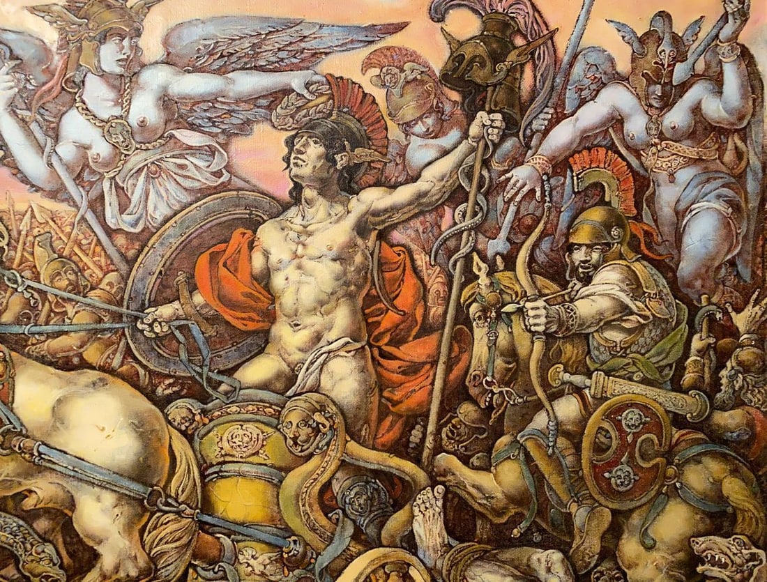 Oil painting Troy Litvinov Oleg Arkad'yevich - 4