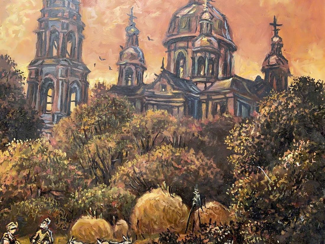 Oil painting Monastery Alexander Arkadievich Litvinov - 4