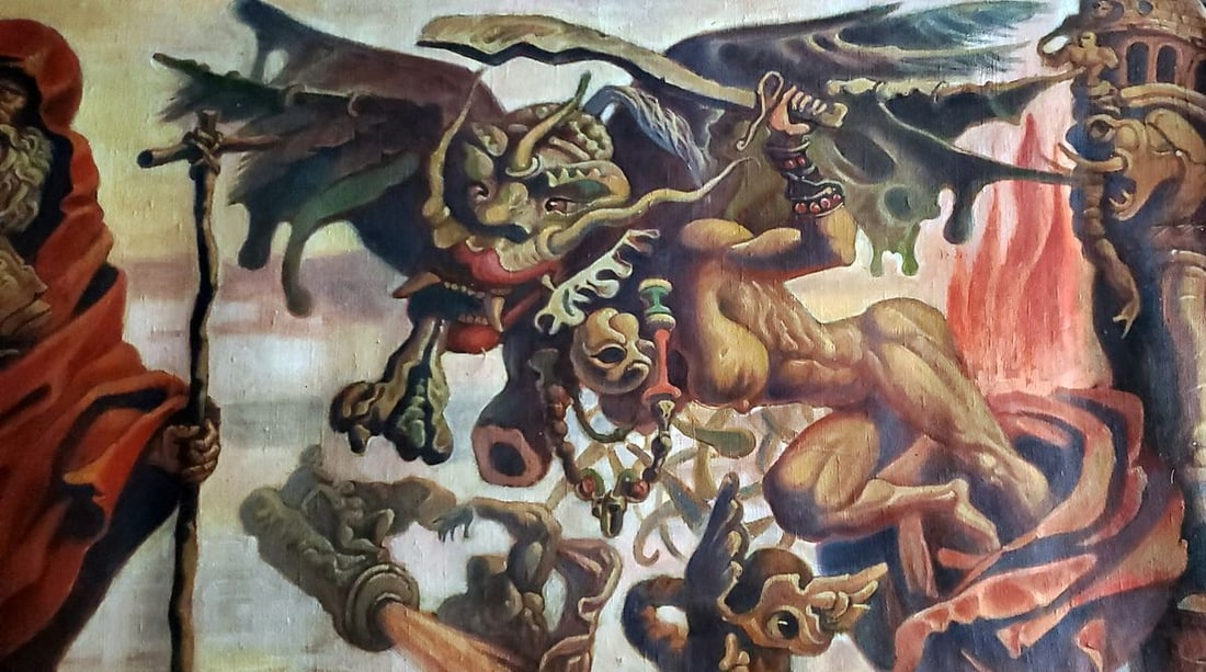 Oil painting The Temptations of Saint Anthony Daniil Litvinov - 4
