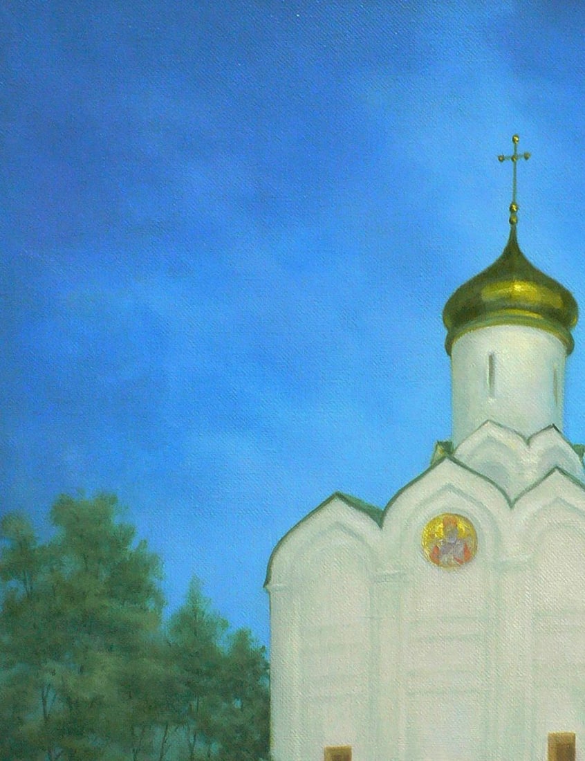 Oil painting Church of St. Nicholas Vasily Korkishko - 4