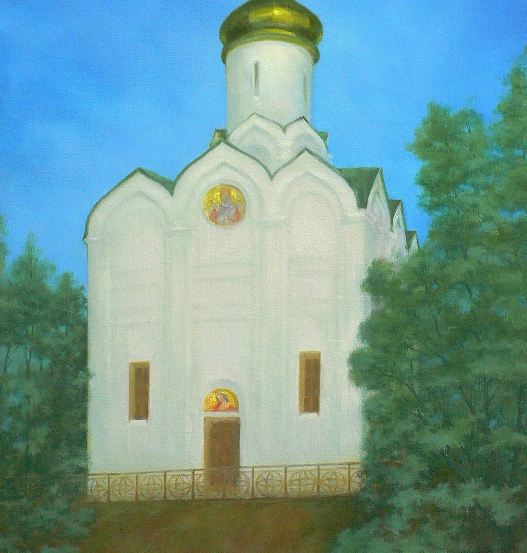 Oil painting Church of St. Nicholas Vasily Korkishko - 6