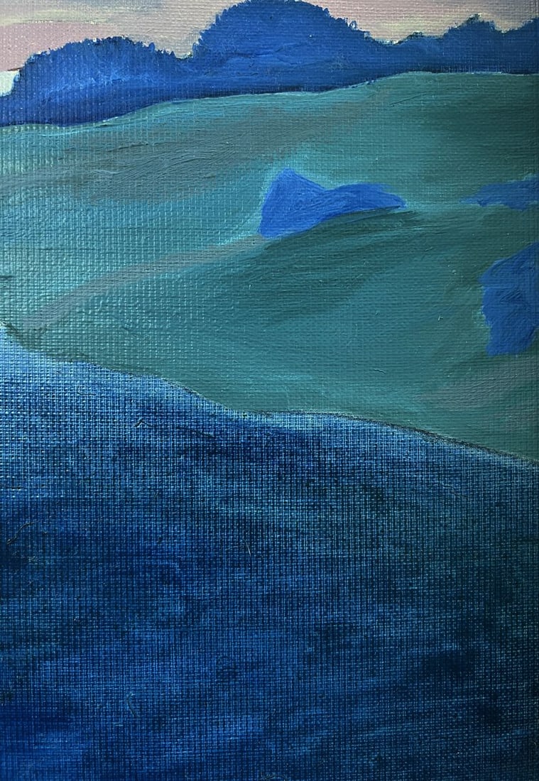 Acrylic painting The radiance that Illuminates heart Oleksandr Gukalov - 5