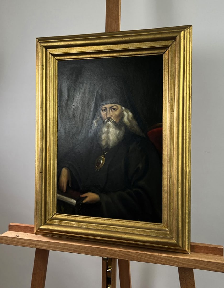 Oil painting Portrait of a pensive priest Oleksandr Gukalov - 2