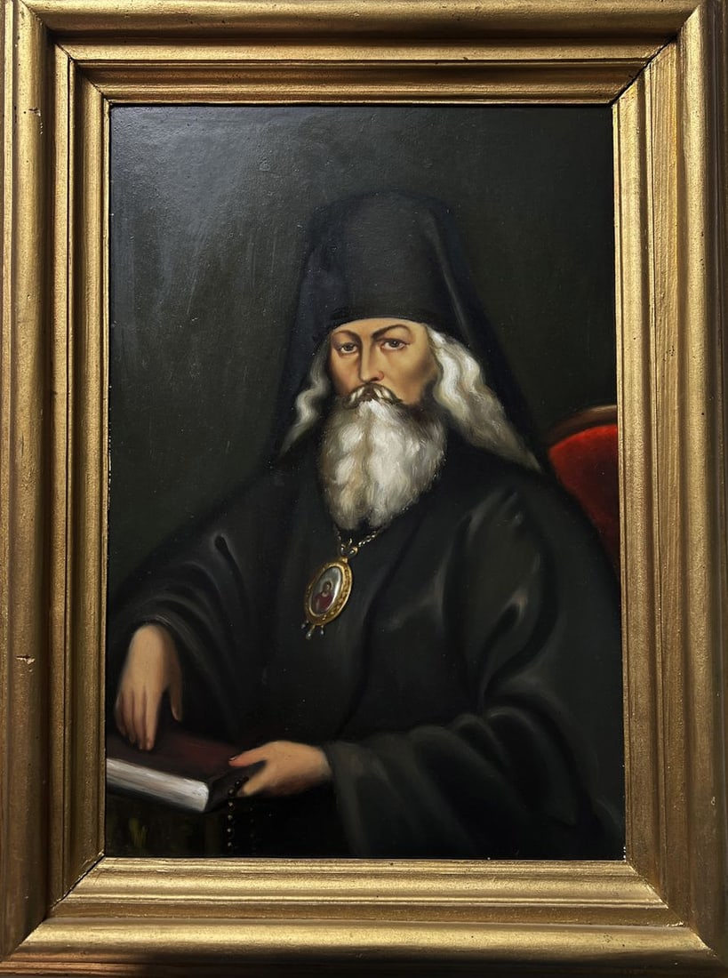 Oil painting Portrait of a pensive priest Oleksandr Gukalov - 3