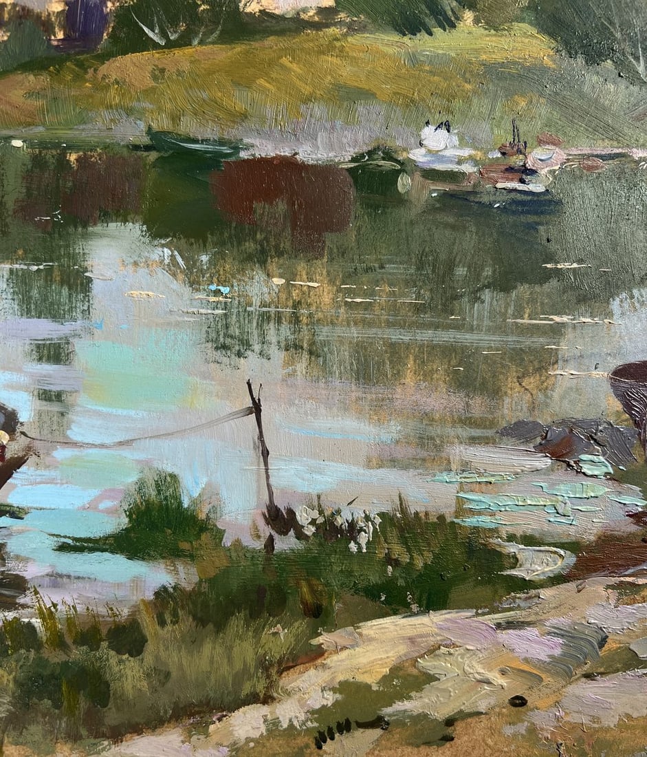 Oil painting The last rays over the temple Yuriy Suprunchuk - 8