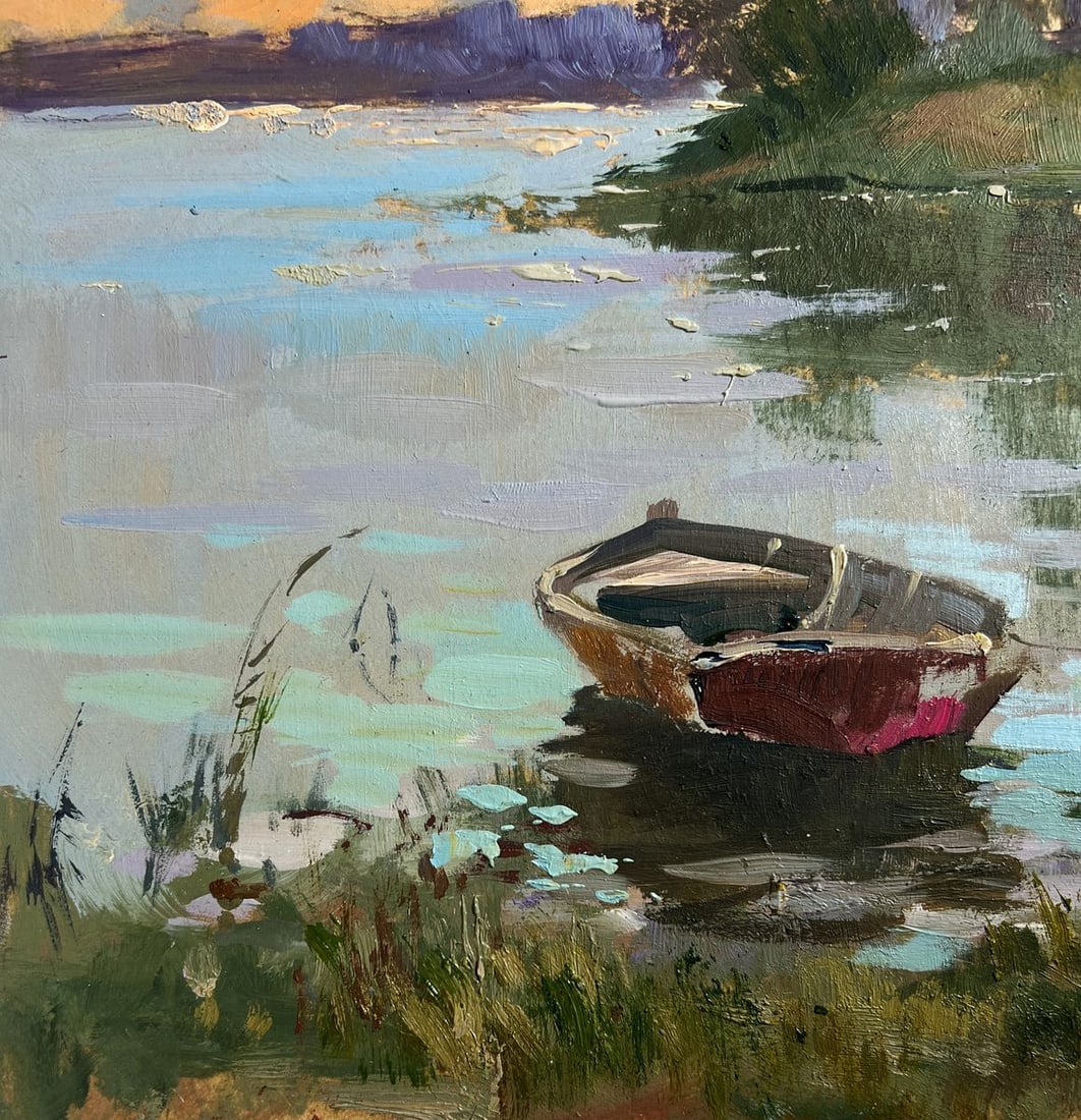 Oil painting The last rays over the temple Yuriy Suprunchuk - 9