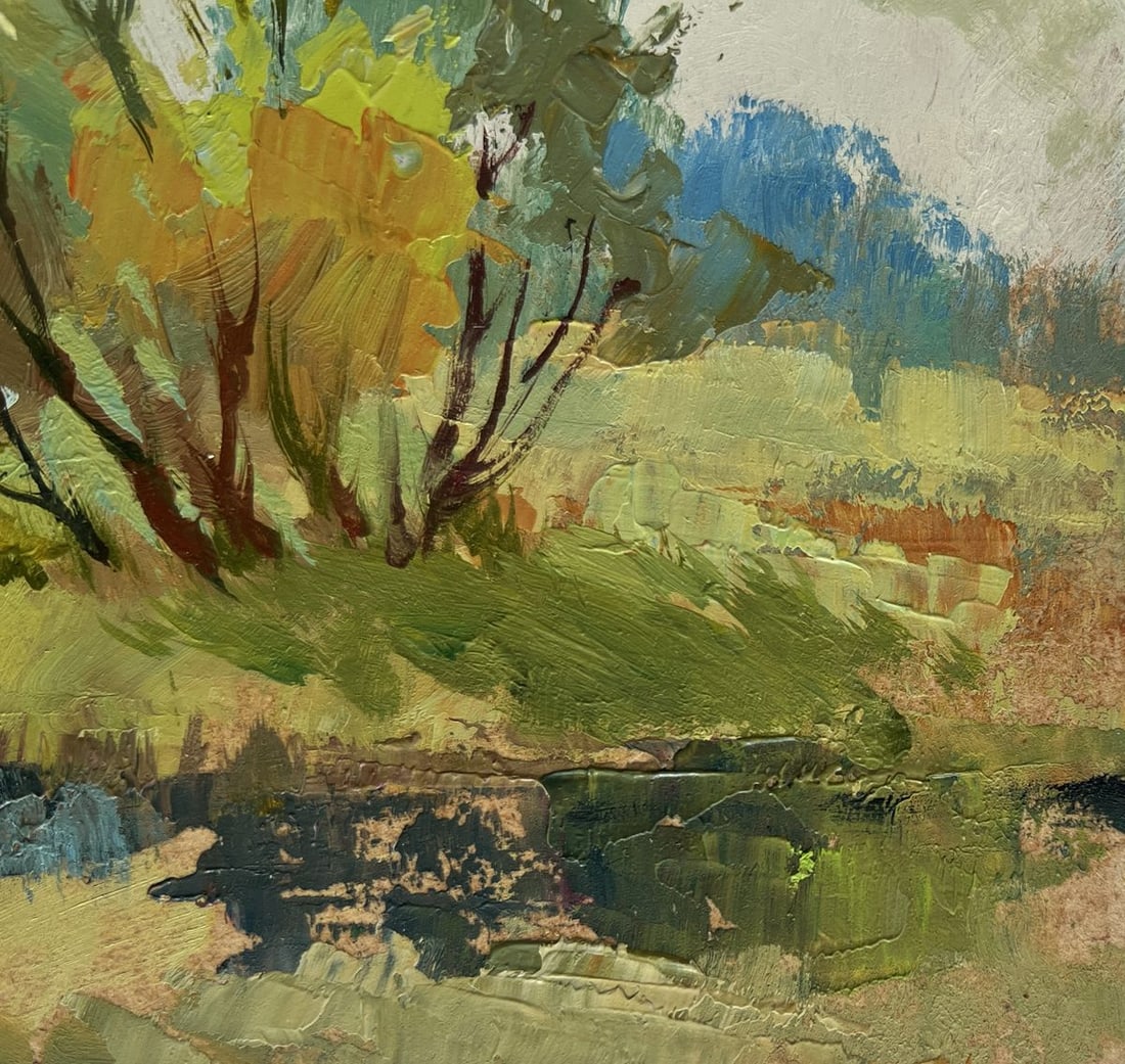 Oil painting At the village church Yuriy Suprunchuk - 4