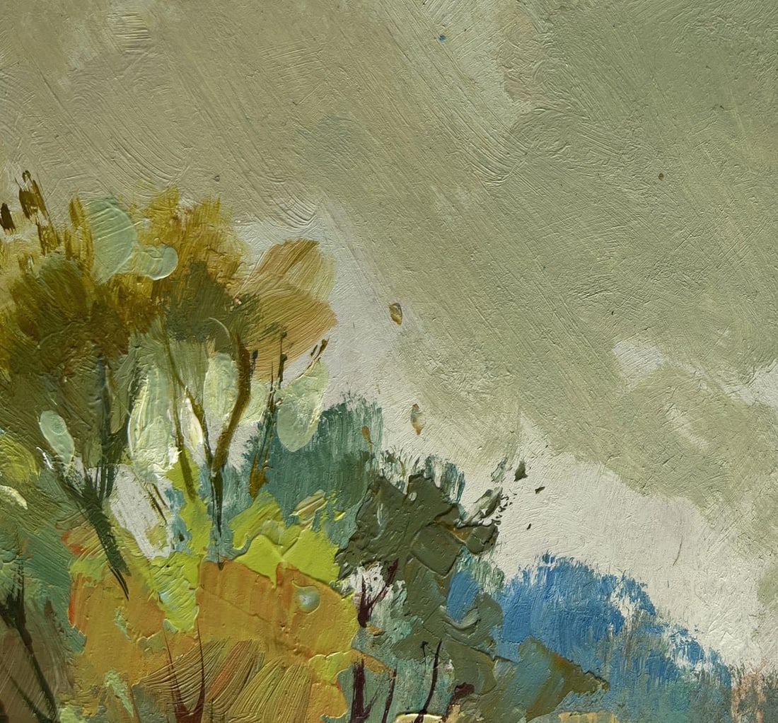 Oil painting At the village church Yuriy Suprunchuk - 5