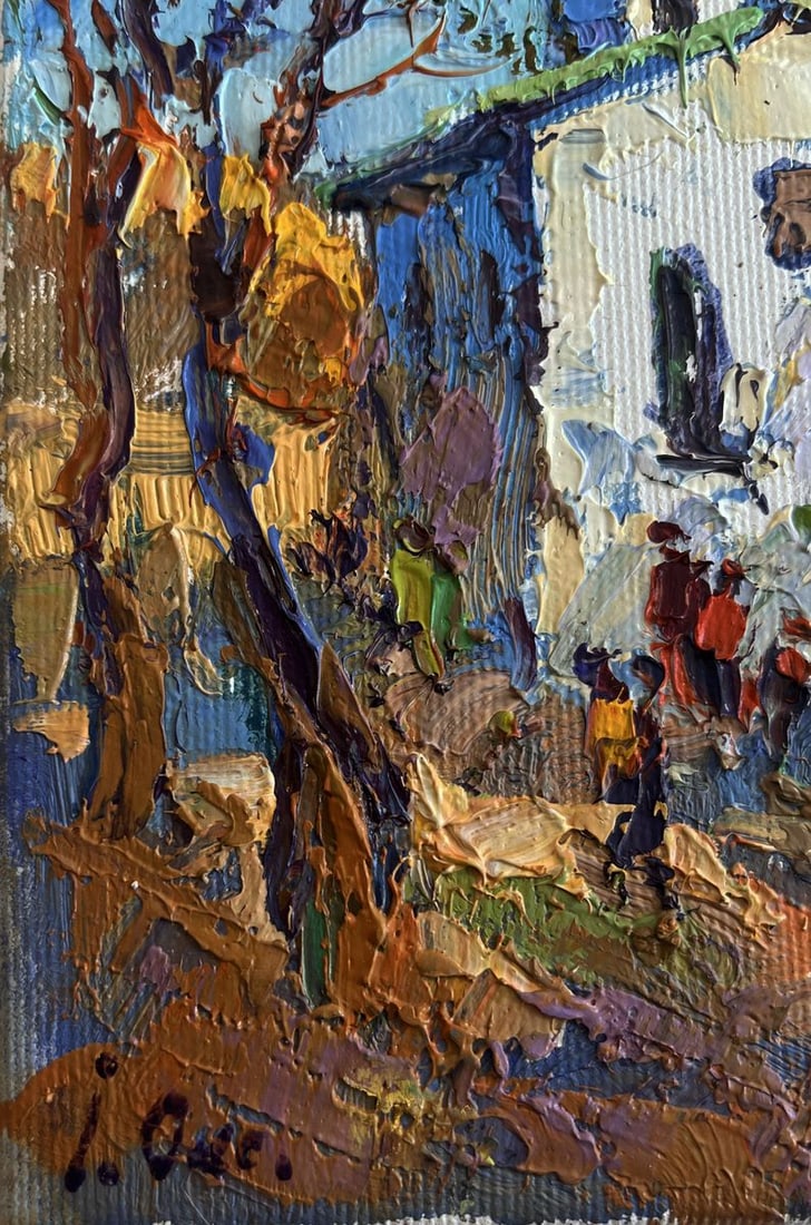 Oil painting Autumn church bells Oksana Kalenyuk - 6