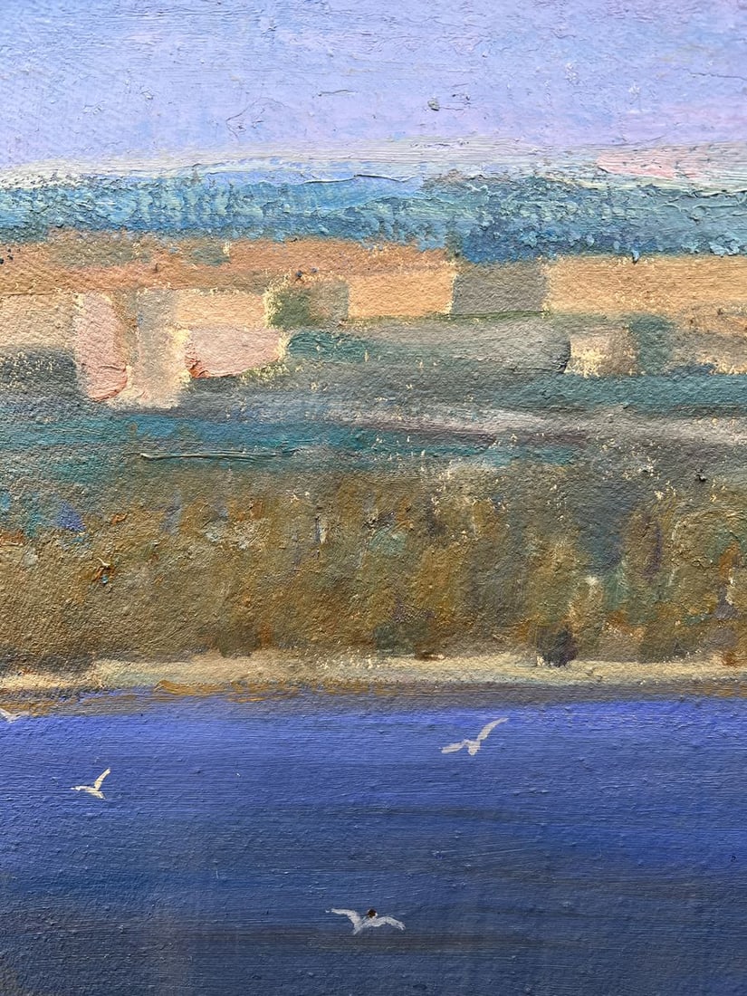 Oil painting It's March in the city V. Mishurovsky - 7