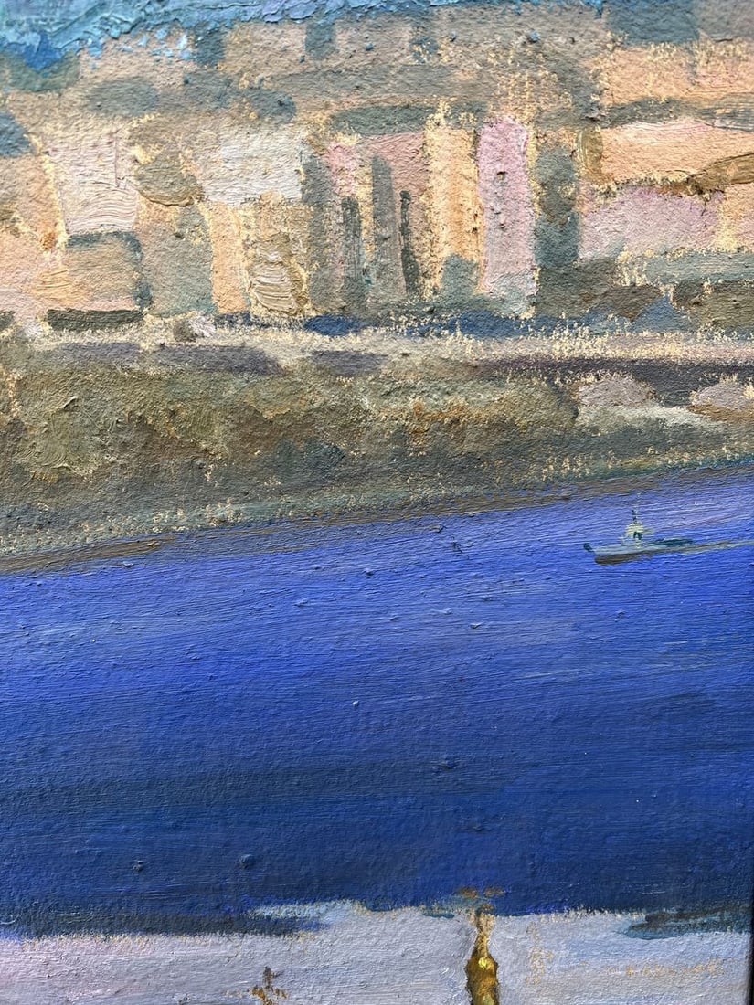 Oil painting It's March in the city V. Mishurovsky - 9