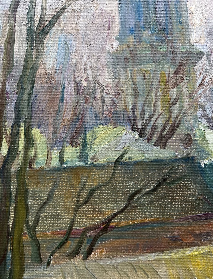 Oil painting Spring in Lavra V. Mishurovsky - 2