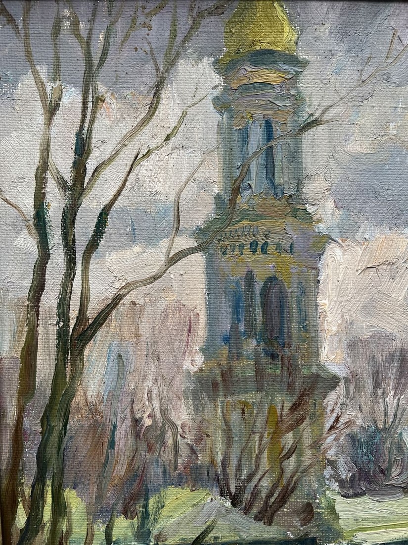 Oil painting Spring in Lavra V. Mishurovsky - 3