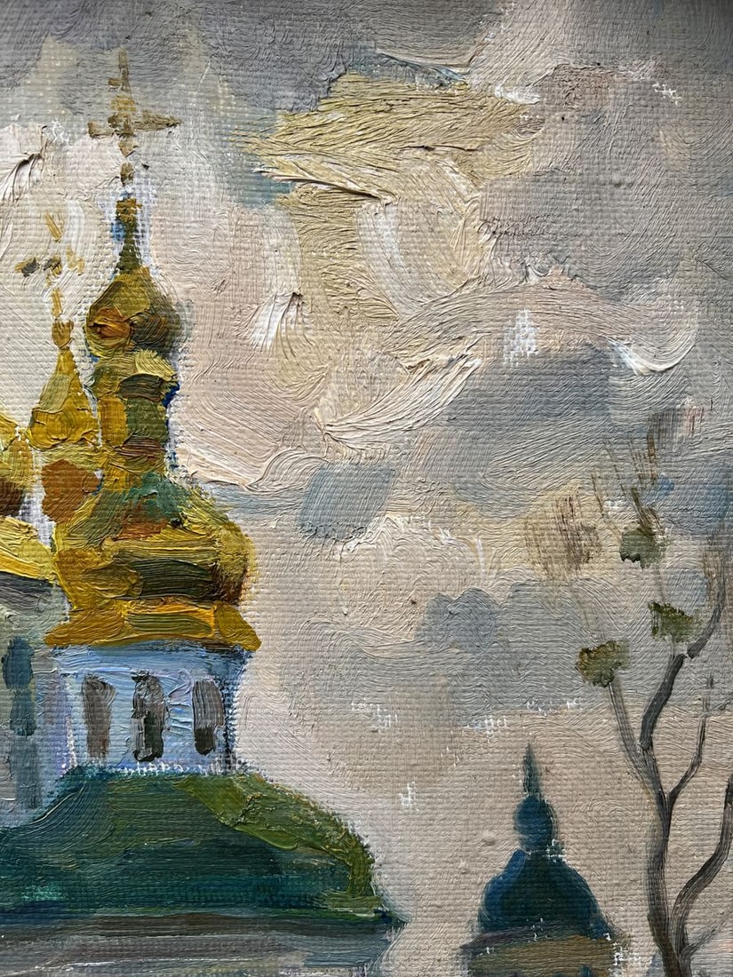 Oil painting Spring in Lavra V. Mishurovsky - 6