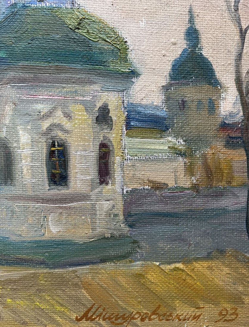 Oil painting Spring in Lavra V. Mishurovsky - 7