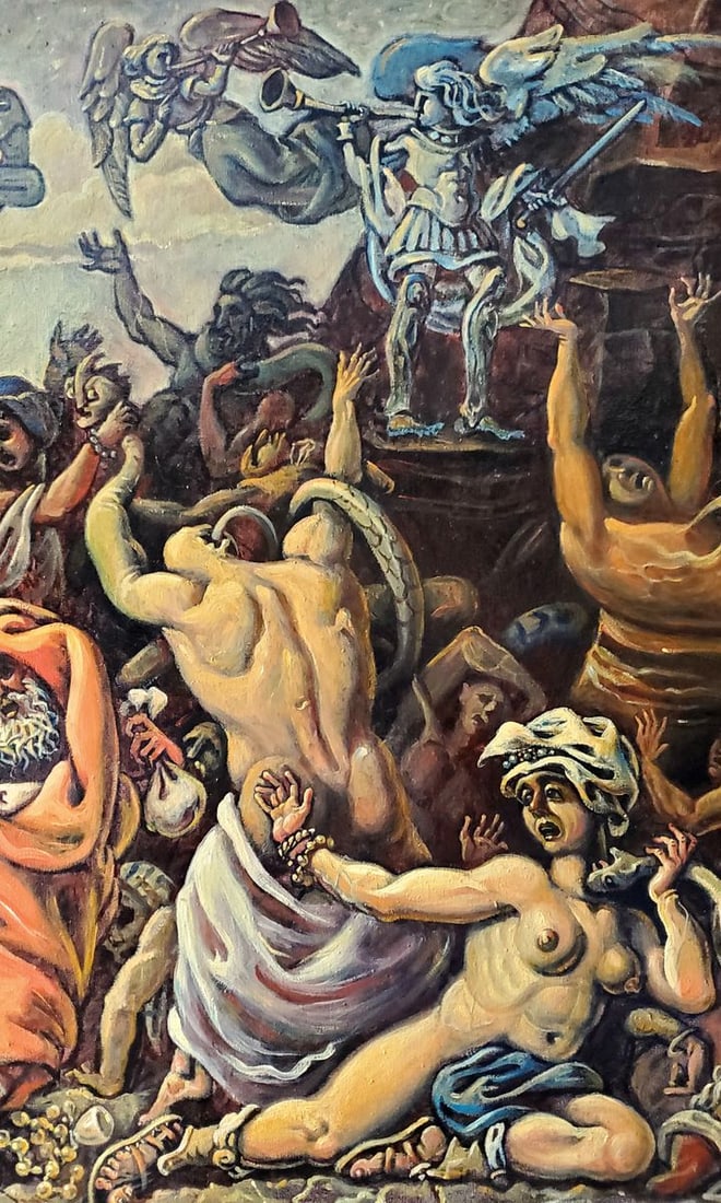 Oil painting The Copper Serpent Daniil Litvinov - 2