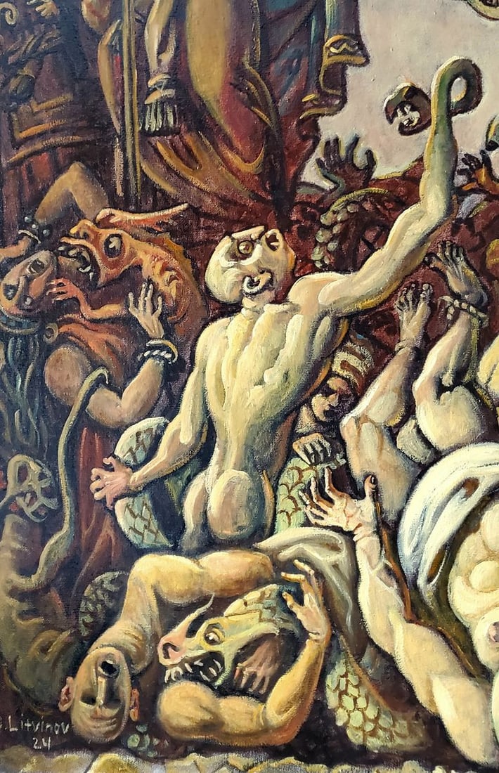 Oil painting The Copper Serpent Daniil Litvinov - 5