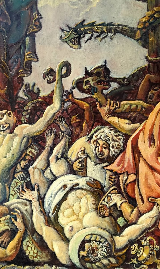 Oil painting The Copper Serpent Daniil Litvinov - 6