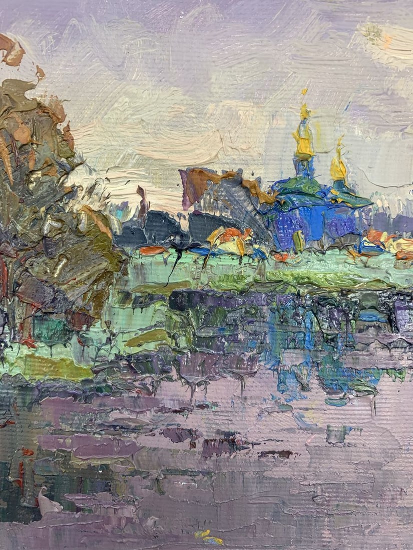 Oil painting Evening bell Kalenyuk Oksana - 4