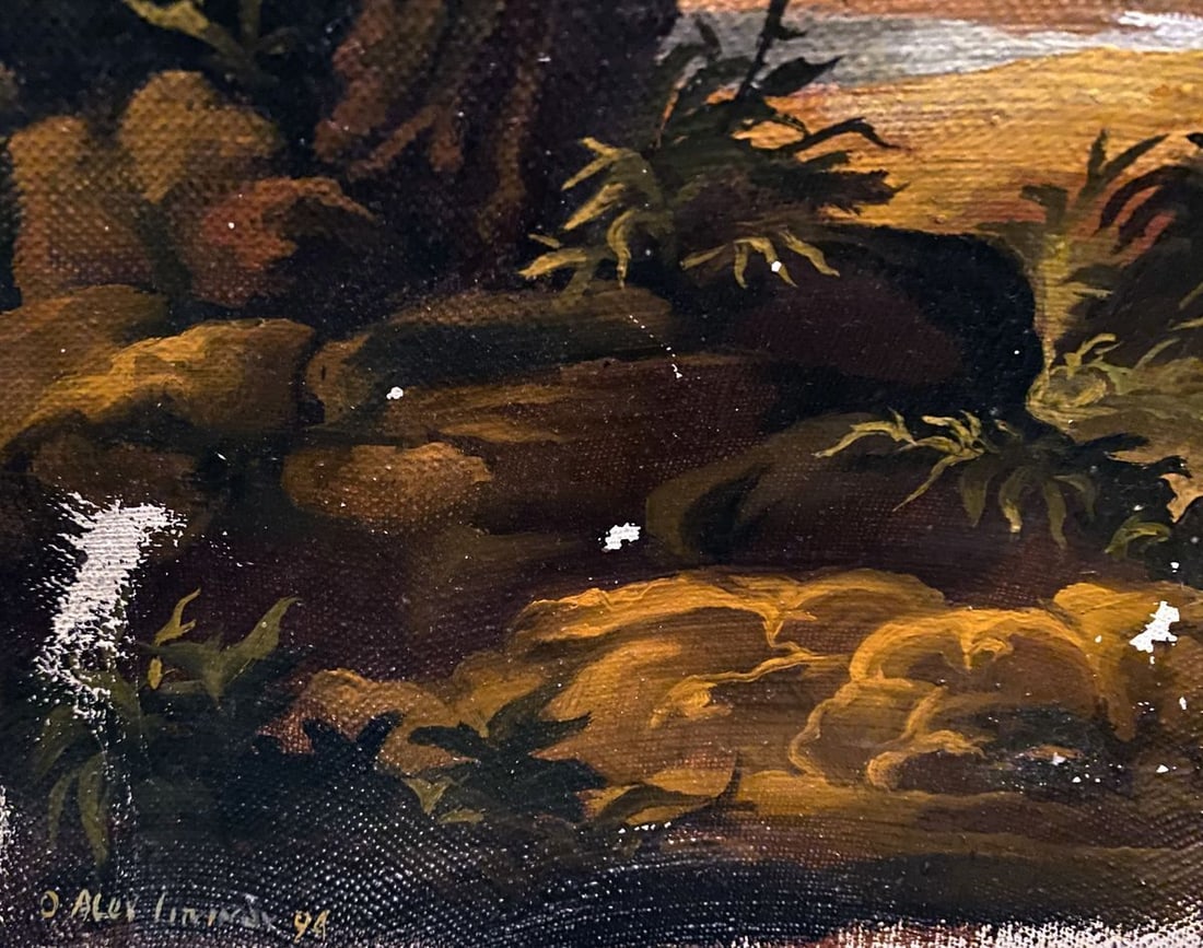 Oil painting The appearance of the angels to Abraham Alexander Arkadievich Litvinov - 2