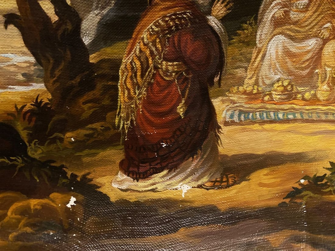 Oil painting The appearance of the angels to Abraham Alexander Arkadievich Litvinov - 3