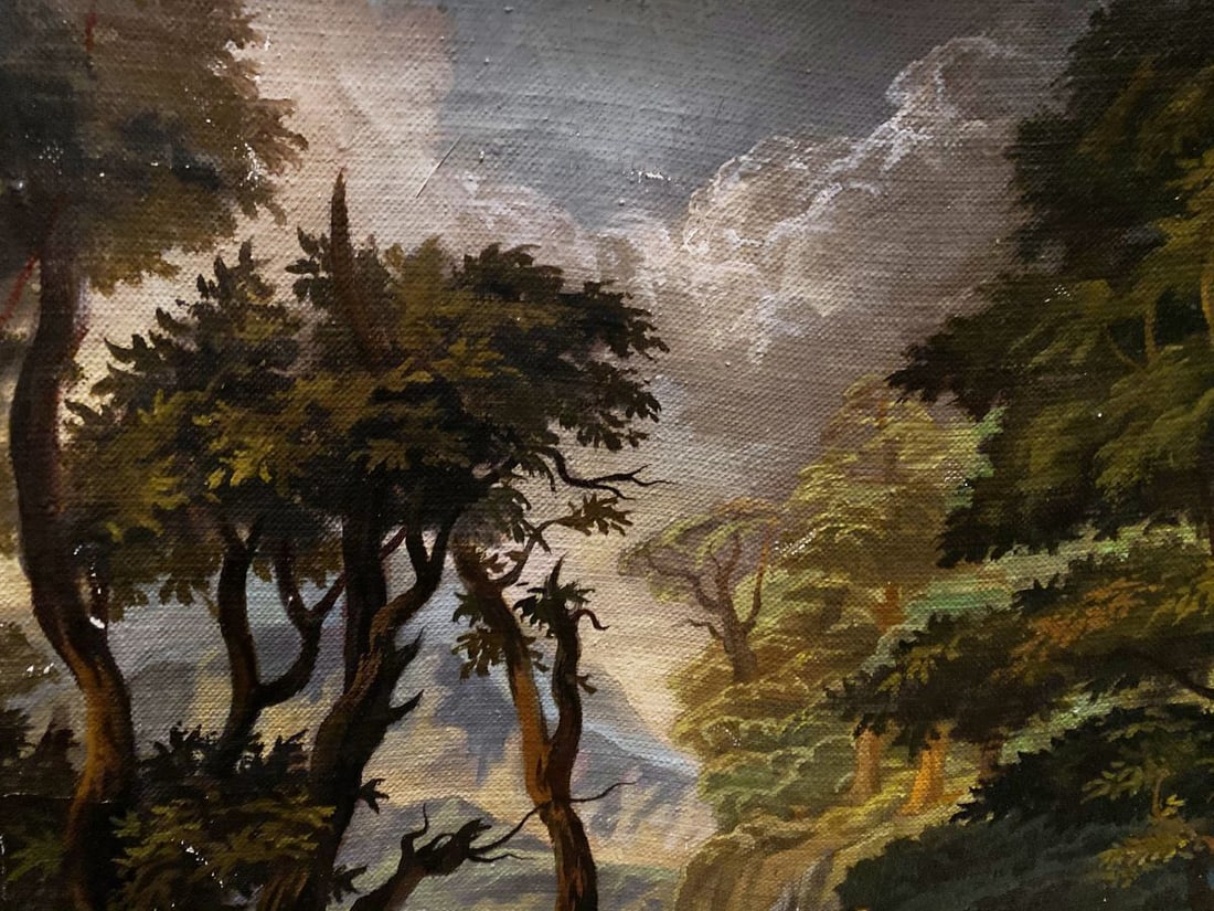 Oil painting The appearance of the angels to Abraham Alexander Arkadievich Litvinov - 7