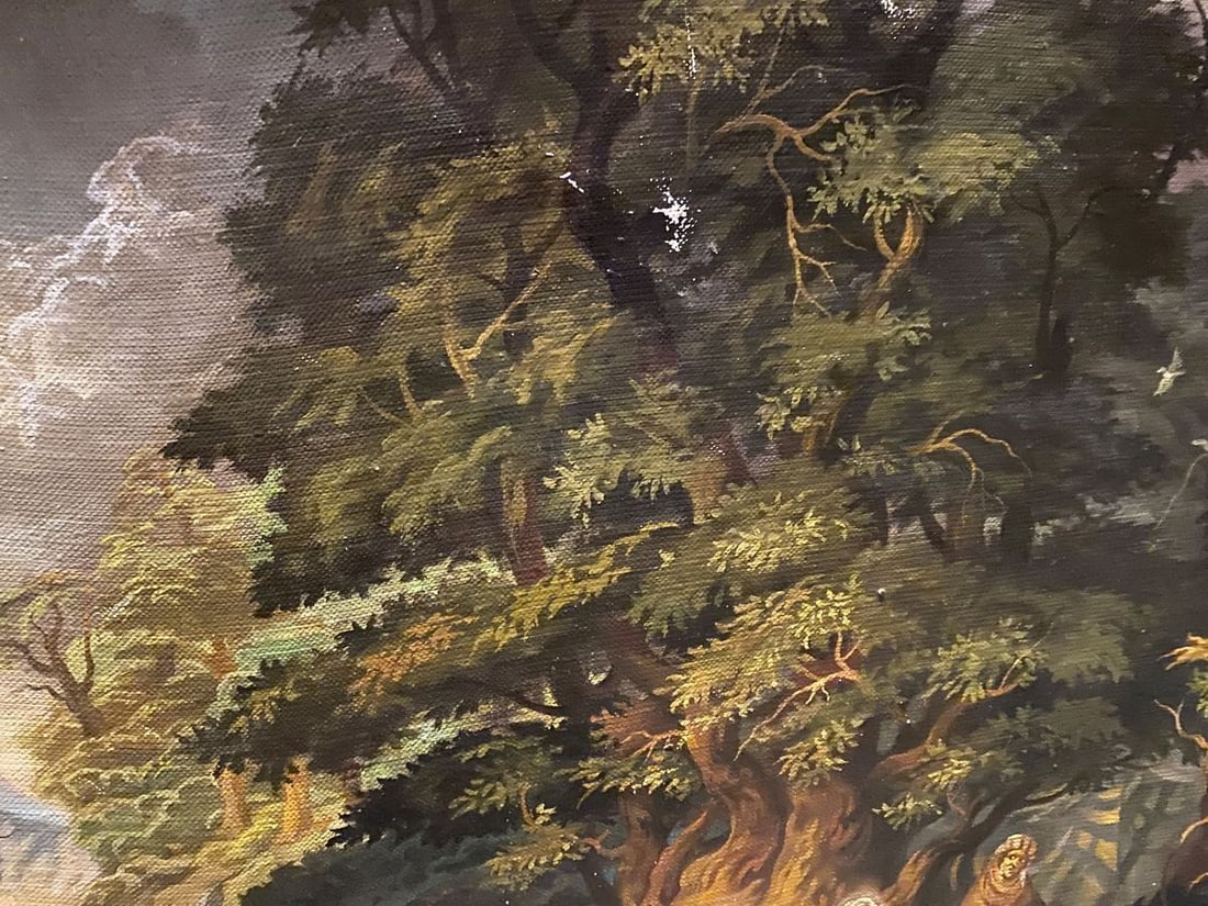 Oil painting The appearance of the angels to Abraham Alexander Arkadievich Litvinov - 8