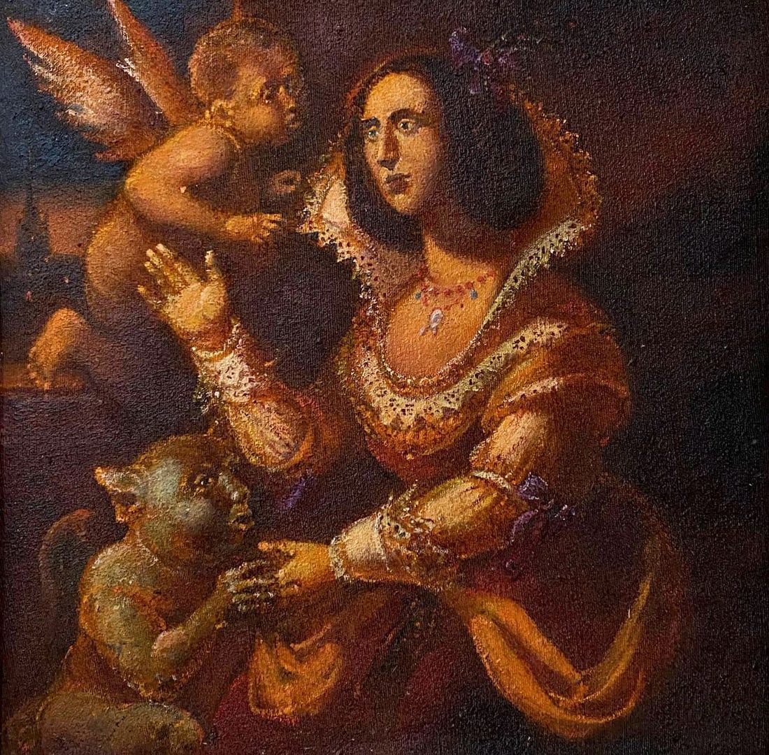 Oil painting 18th century lady Litvinov Oleg Arkad'yevich: Title: Oil painting 18th century lady Litvinov Oleg Arkad'yevich Description: NoLitv 295 *** ABOUT THIS PAINTING *** * TITLE: "18th century lady" * ARTISTS: Litvinov Oleg Arkad'yevich * SIZE: 29x30