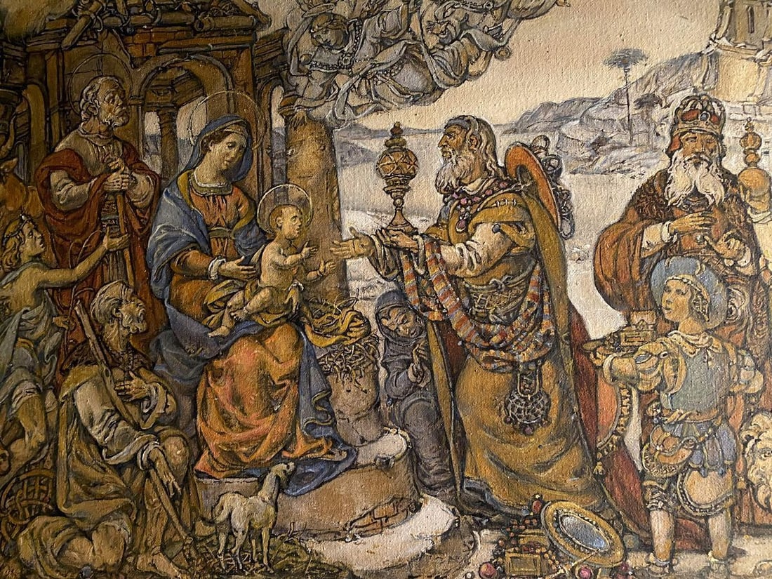 Oil painting Adoration of the Magi Litvinov Oleg Arkad'yevich - 2
