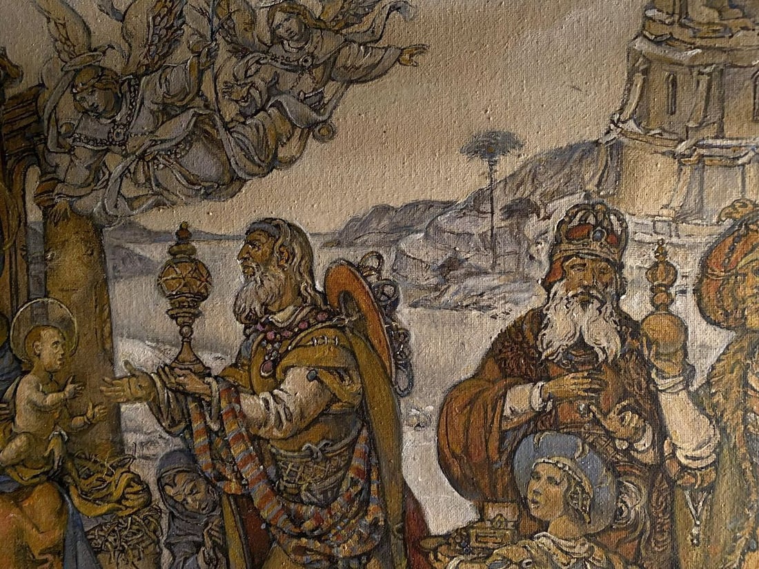 Oil painting Adoration of the Magi Litvinov Oleg Arkad'yevich - 4
