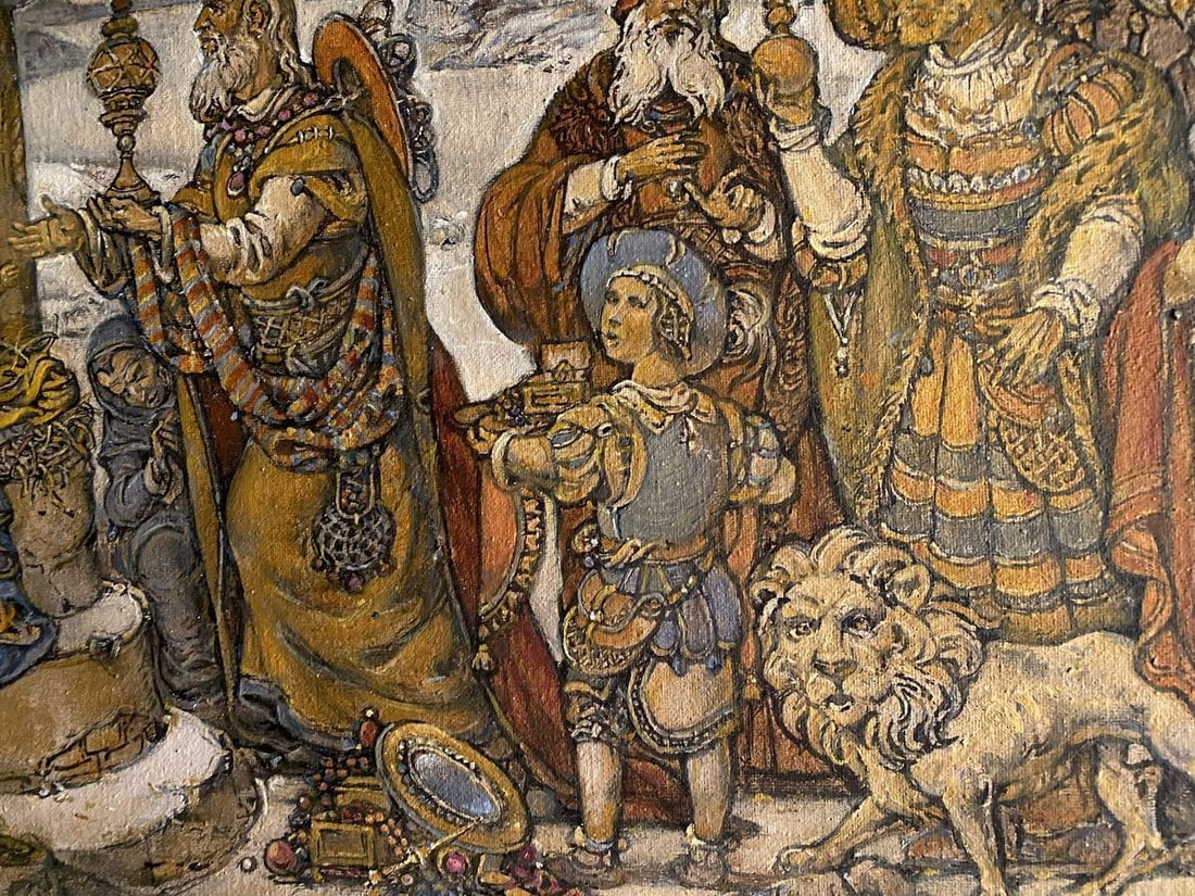 Oil painting Adoration of the Magi Litvinov Oleg Arkad'yevich - 5