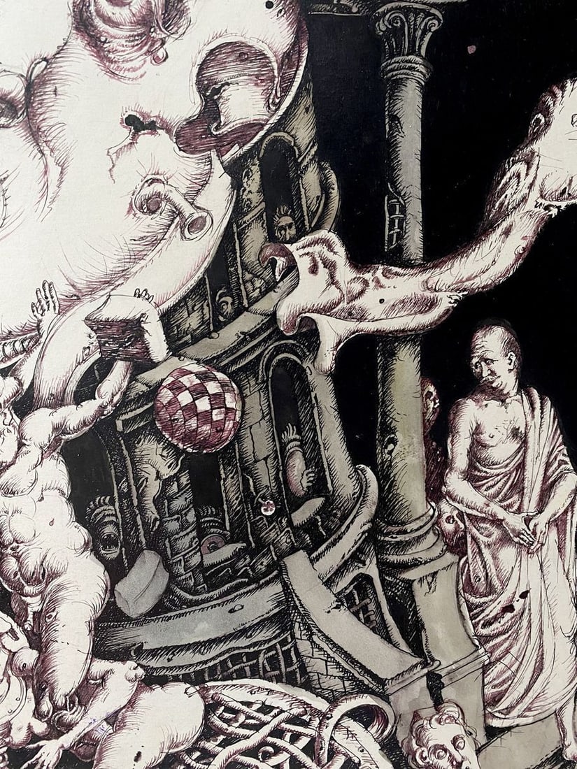 Ink painting Triumph of Leda Litvinov Oleg Arkad'yevich - 8