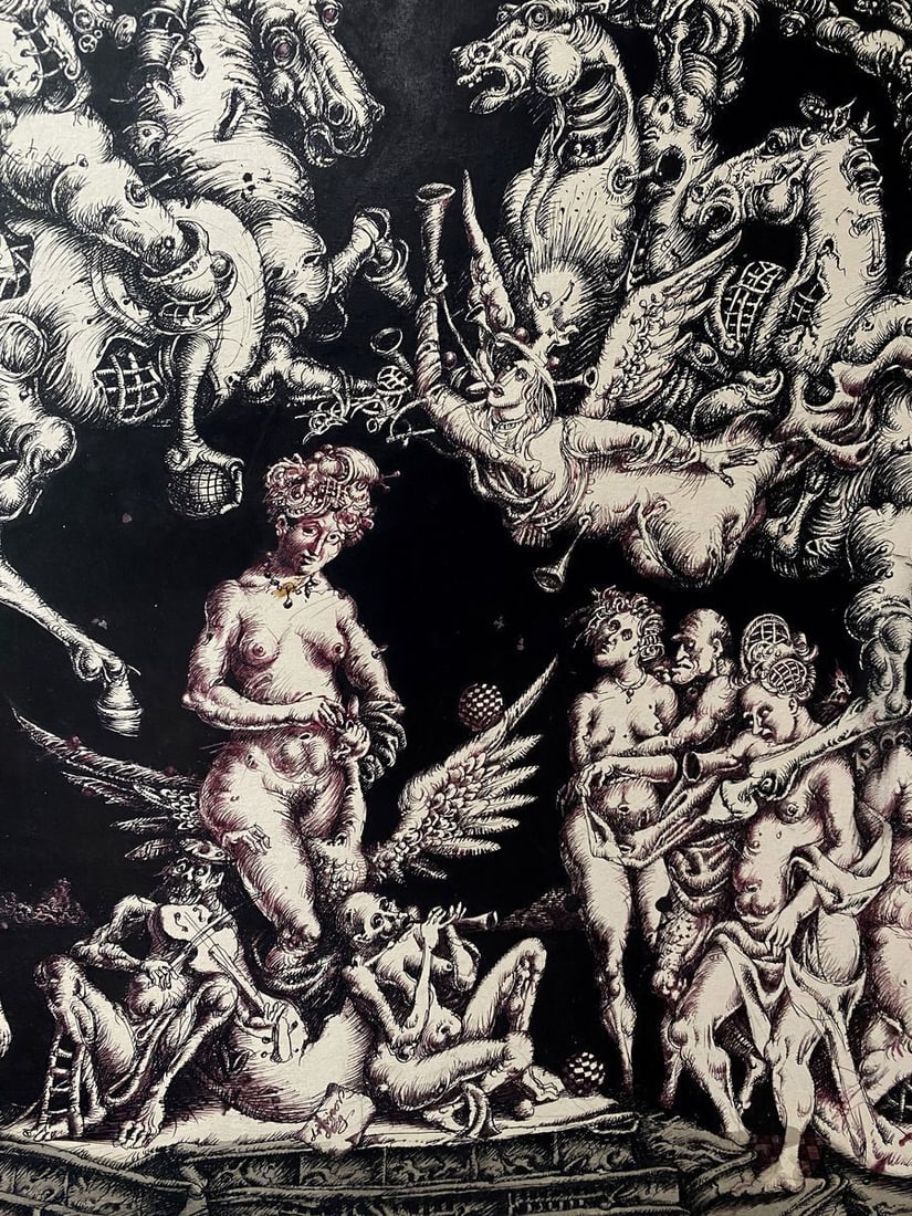 Ink painting Triumph of Leda Litvinov Oleg Arkad'yevich - 10