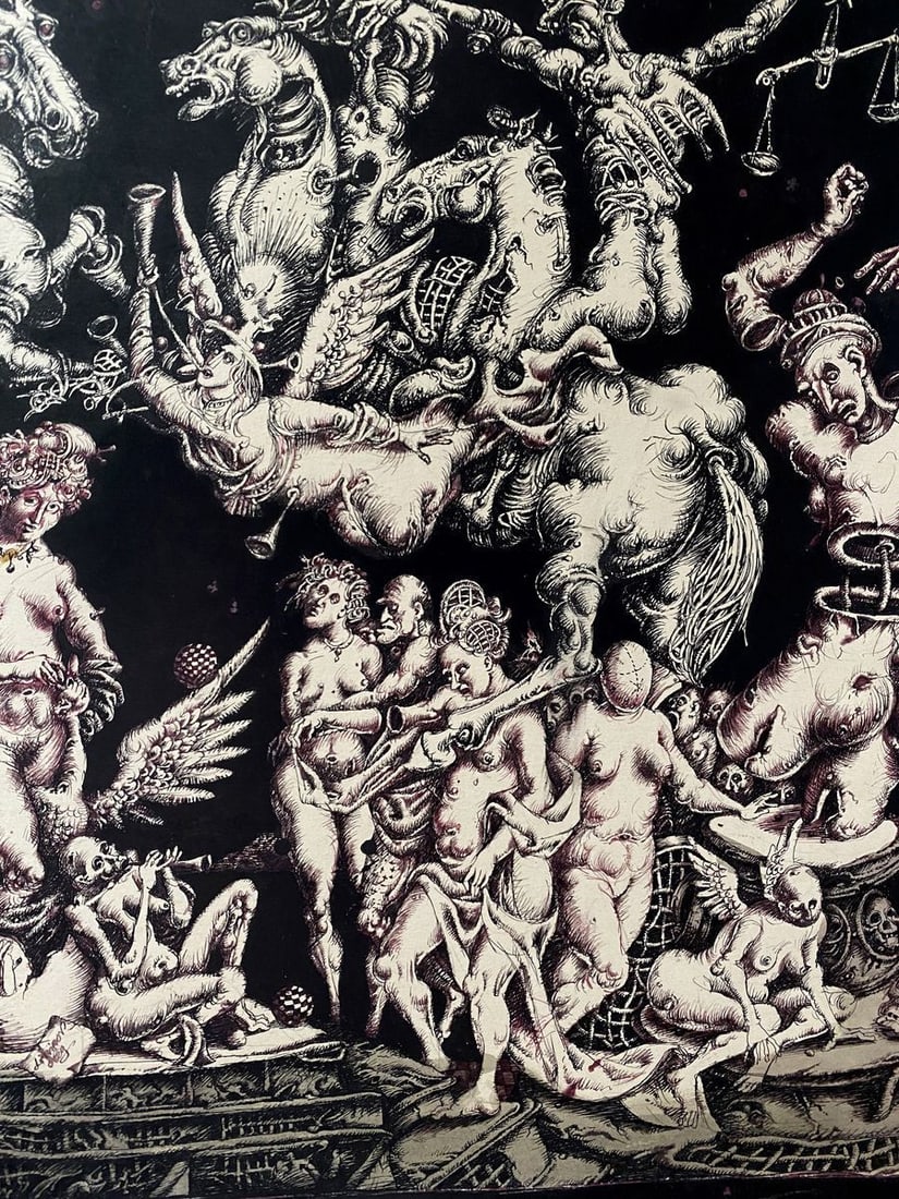 Ink painting Triumph of Leda Litvinov Oleg Arkad'yevich - 3
