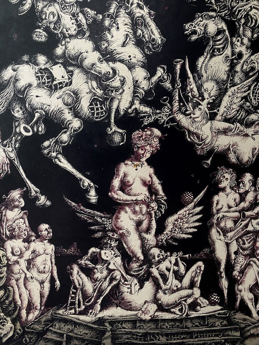 Ink painting Triumph of Leda Litvinov Oleg Arkad'yevich - 4