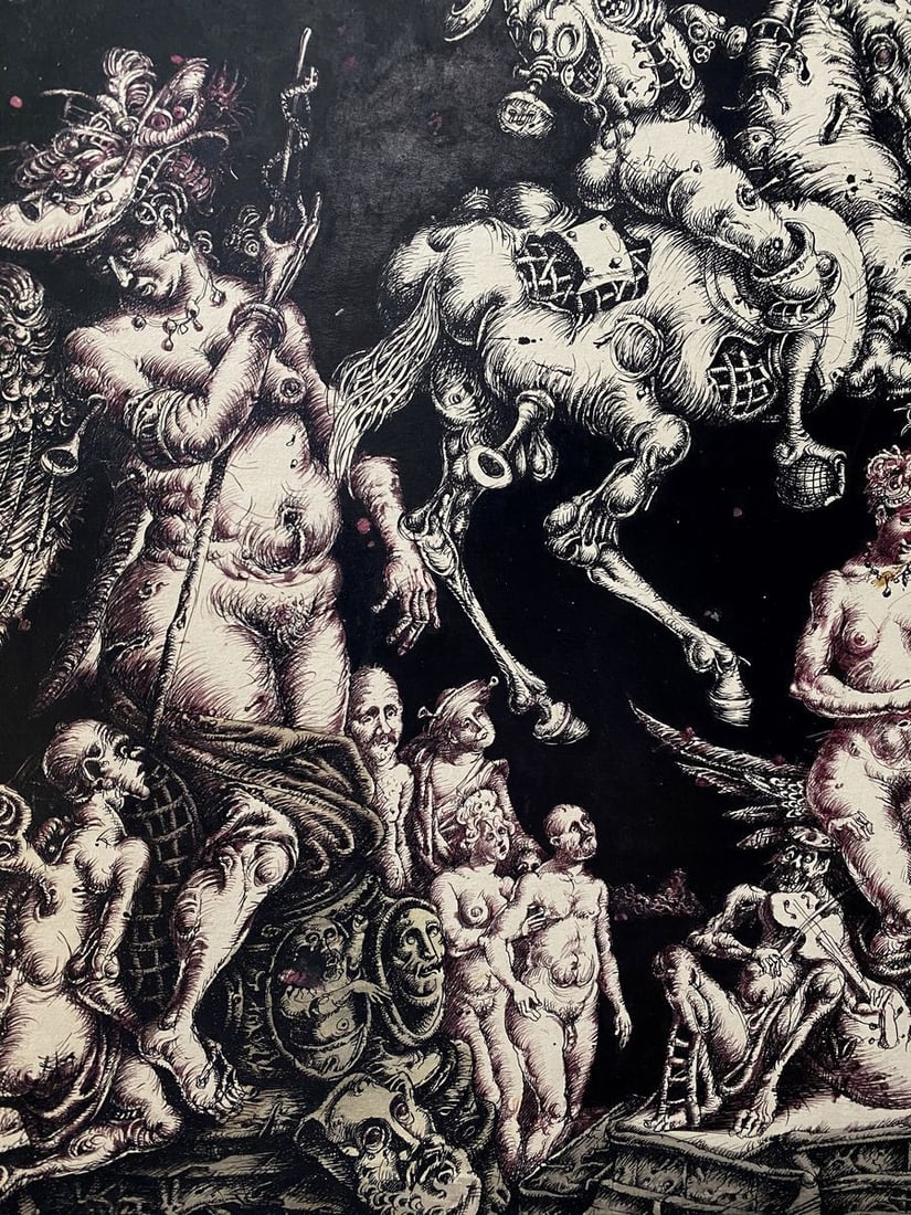 Ink painting Triumph of Leda Litvinov Oleg Arkad'yevich - 5