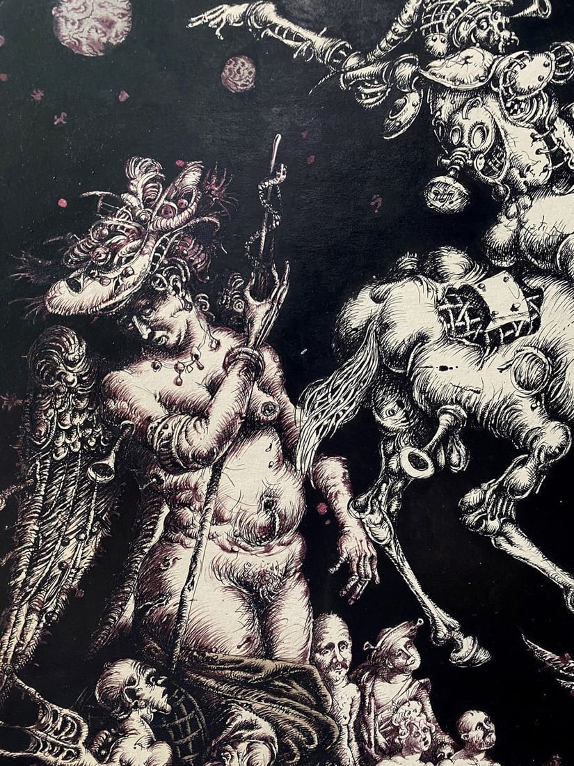 Ink painting Triumph of Leda Litvinov Oleg Arkad'yevich - 6