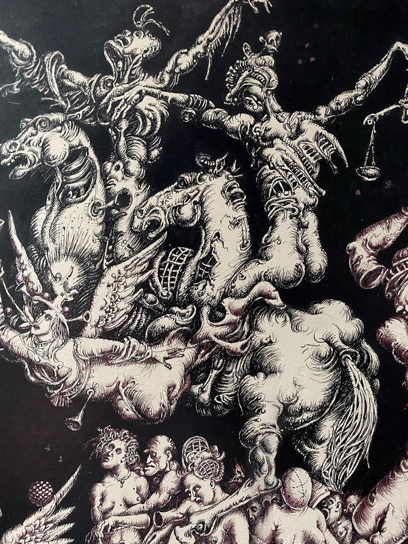 Ink painting Triumph of Leda Litvinov Oleg Arkad'yevich - 8