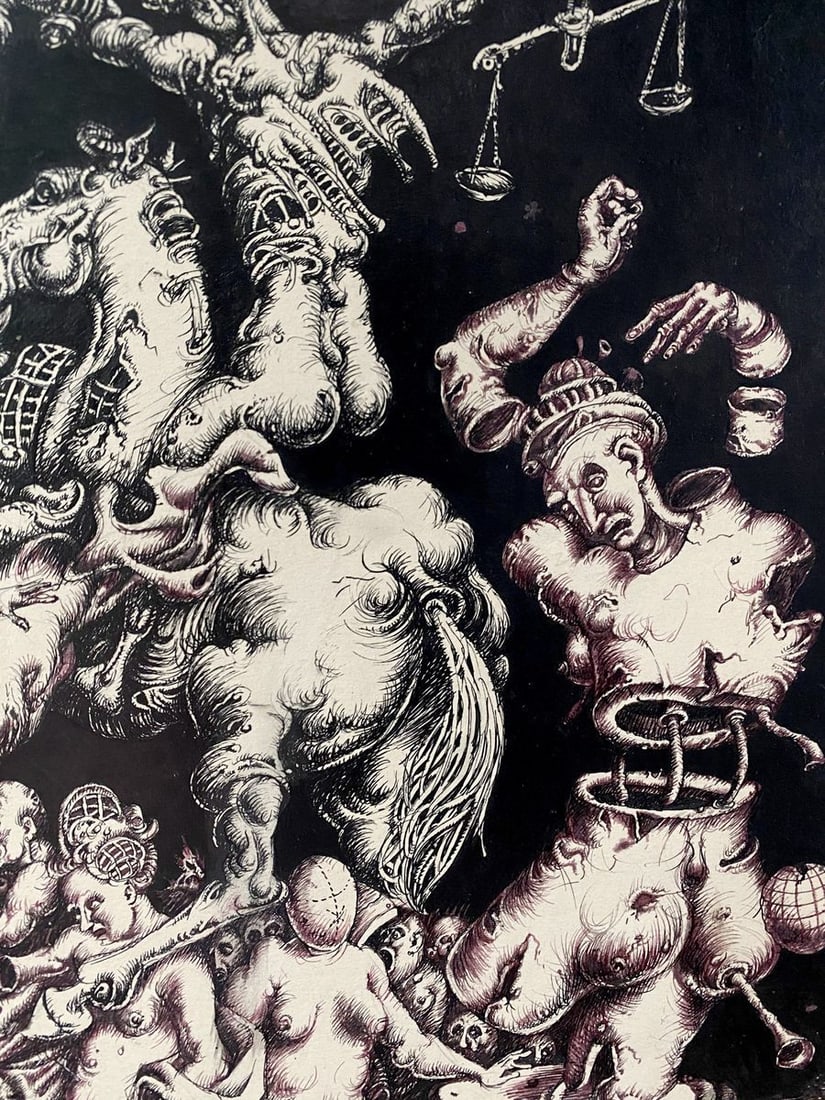 Ink painting Triumph of Leda Litvinov Oleg Arkad'yevich - 9