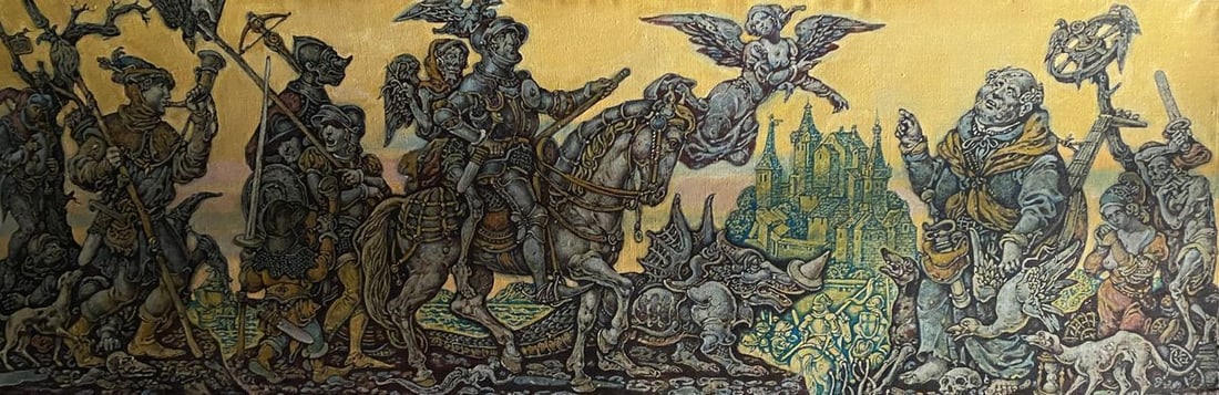 Oil painting Durer and his time Litvinov Oleg Arkad'yevich: Title: Oil painting Durer and his time Litvinov Oleg Arkad'yevich Description: NoLitv 385 *** ABOUT THIS PAINTING *** * TITLE: "Durer and his time" * ARTISTS: Litvinov Oleg Arkad'yevich * SIZE: