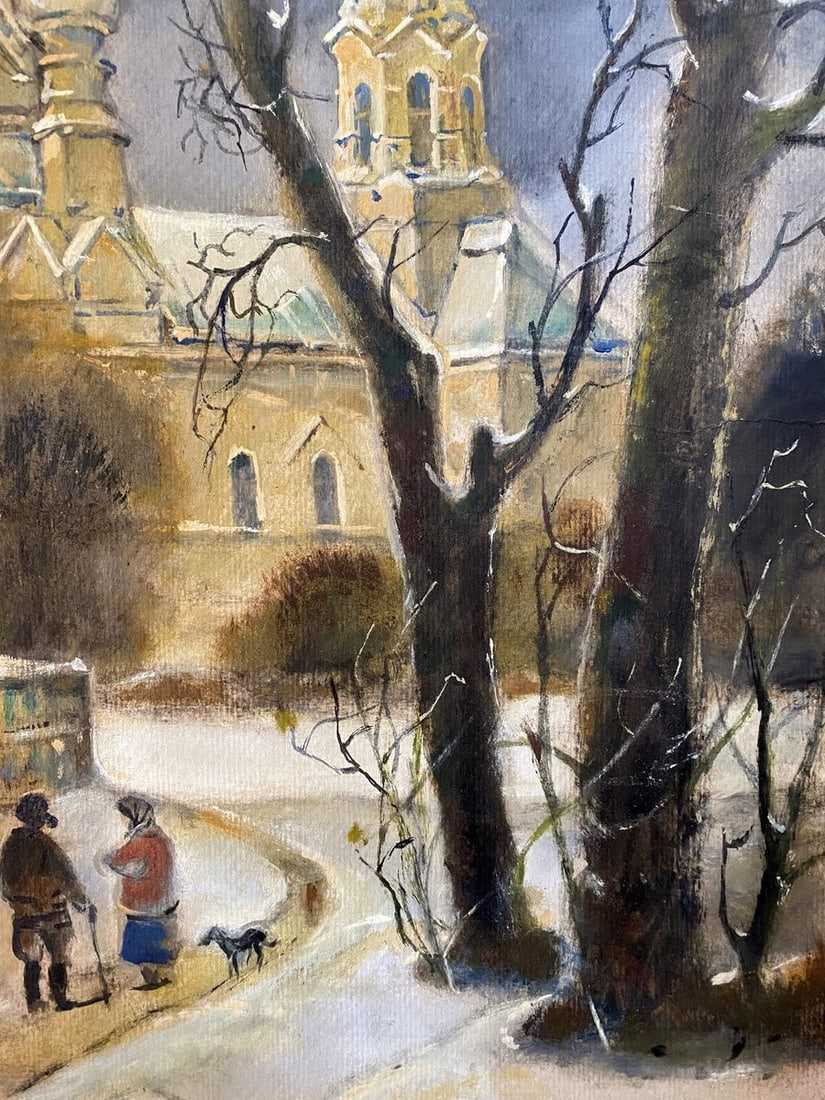 Oil painting In winter 2013 Litvinov Oleg Arkad'yevich - 2