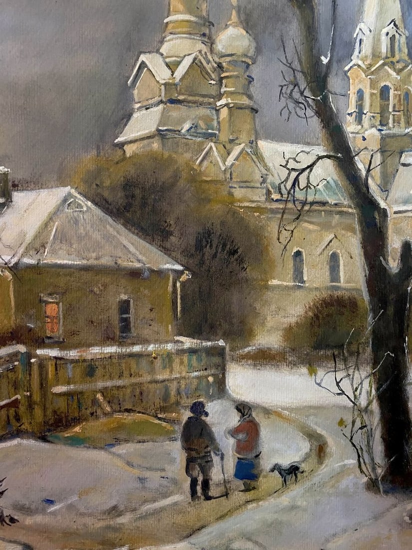 Oil painting In winter 2013 Litvinov Oleg Arkad'yevich - 3