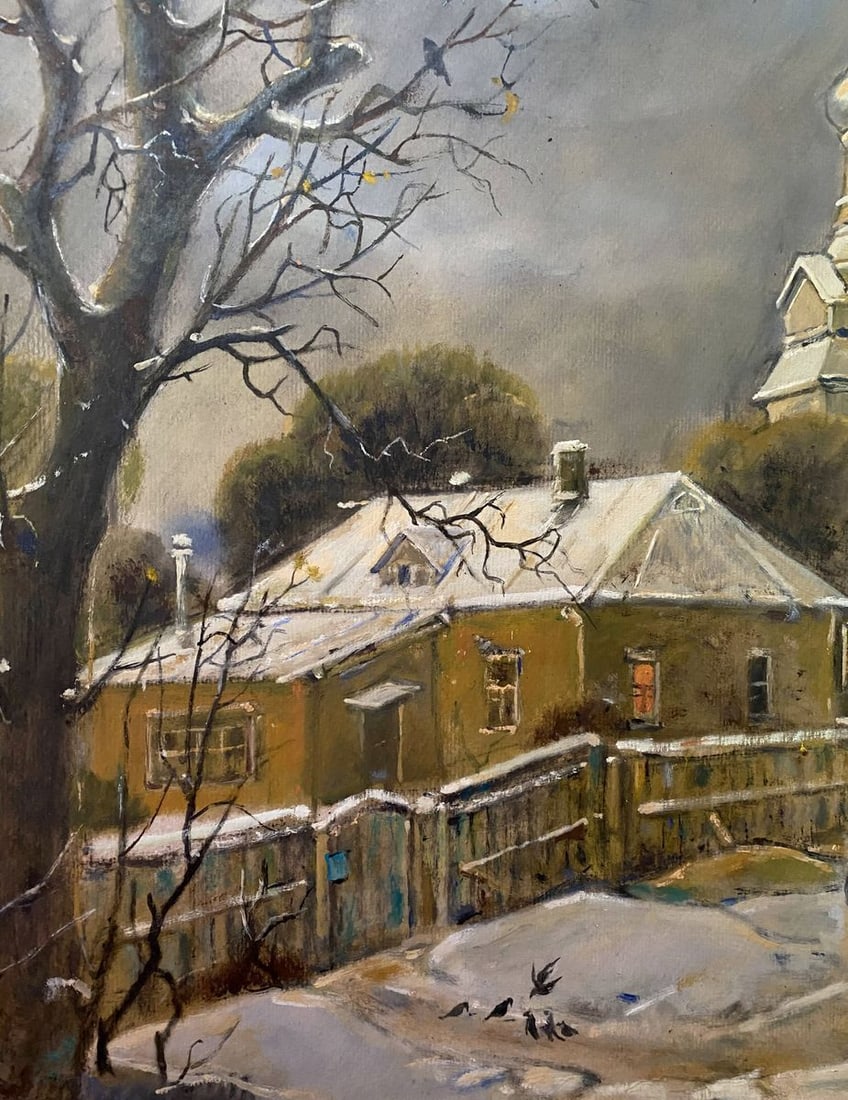 Oil painting In winter 2013 Litvinov Oleg Arkad'yevich - 5