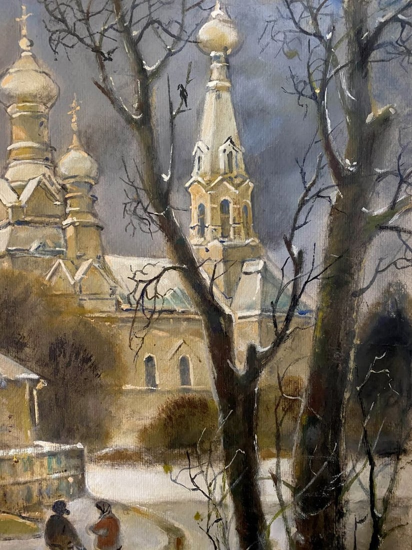 Oil painting In winter 2013 Litvinov Oleg Arkad'yevich - 6