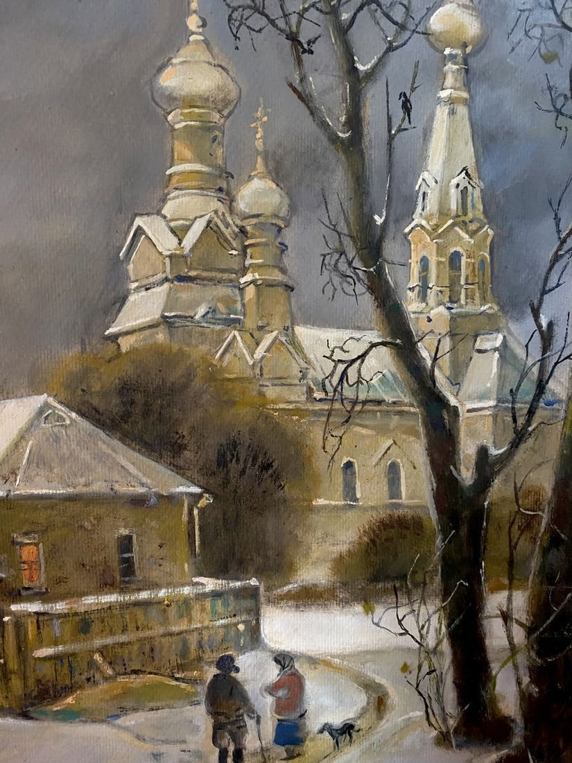 Oil painting In winter 2013 Litvinov Oleg Arkad'yevich - 7