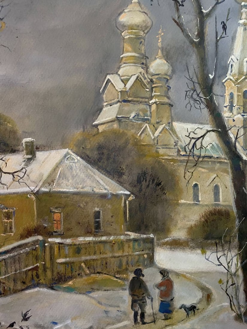 Oil painting In winter 2013 Litvinov Oleg Arkad'yevich - 9