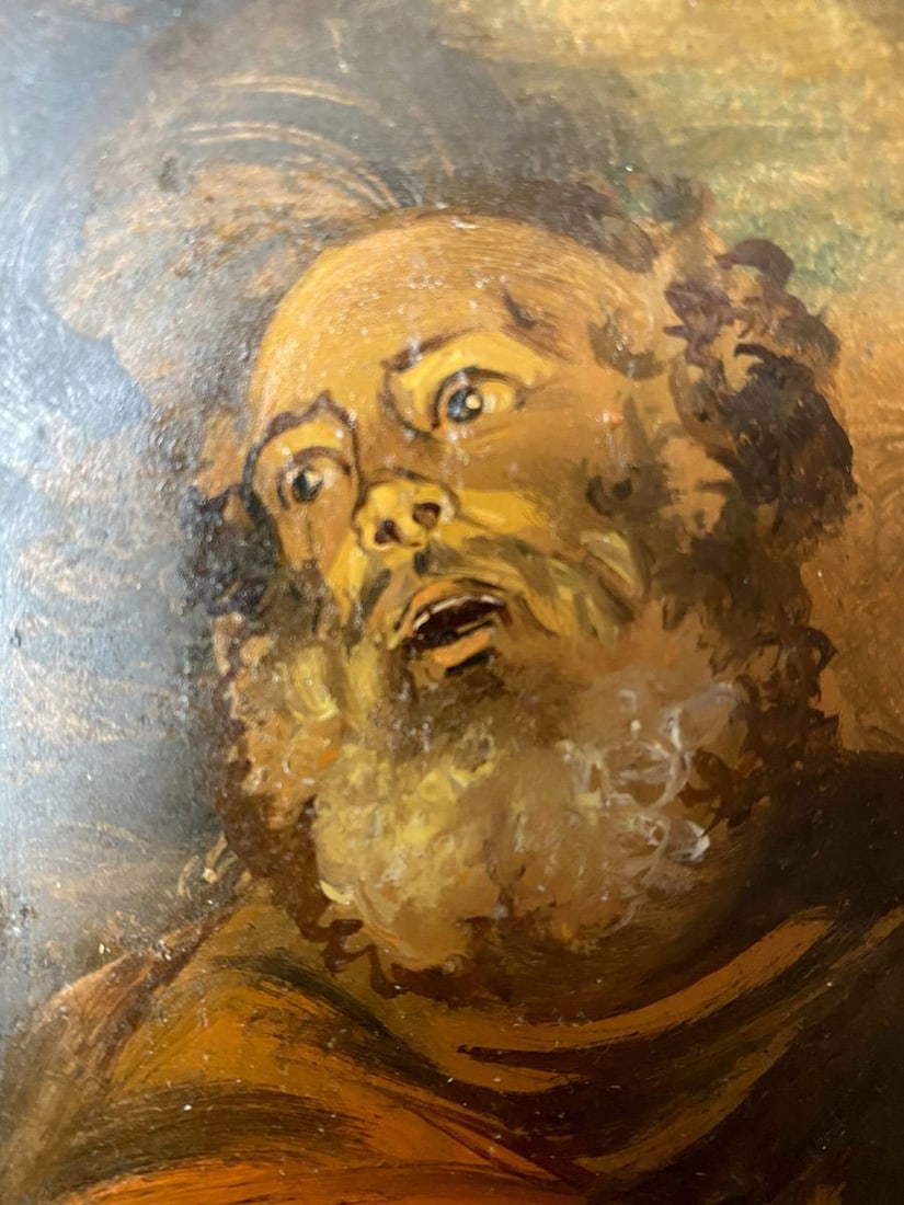 Oil painting Denial of the Apostle Peter Alexander Arkadievich Litvinov - 6