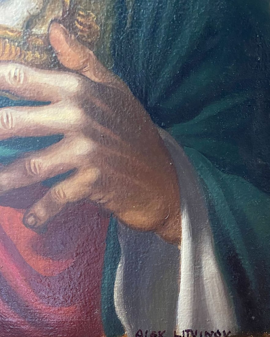 Oil painting Jesus Christ Alexander Arkadievich Litvinov - 3