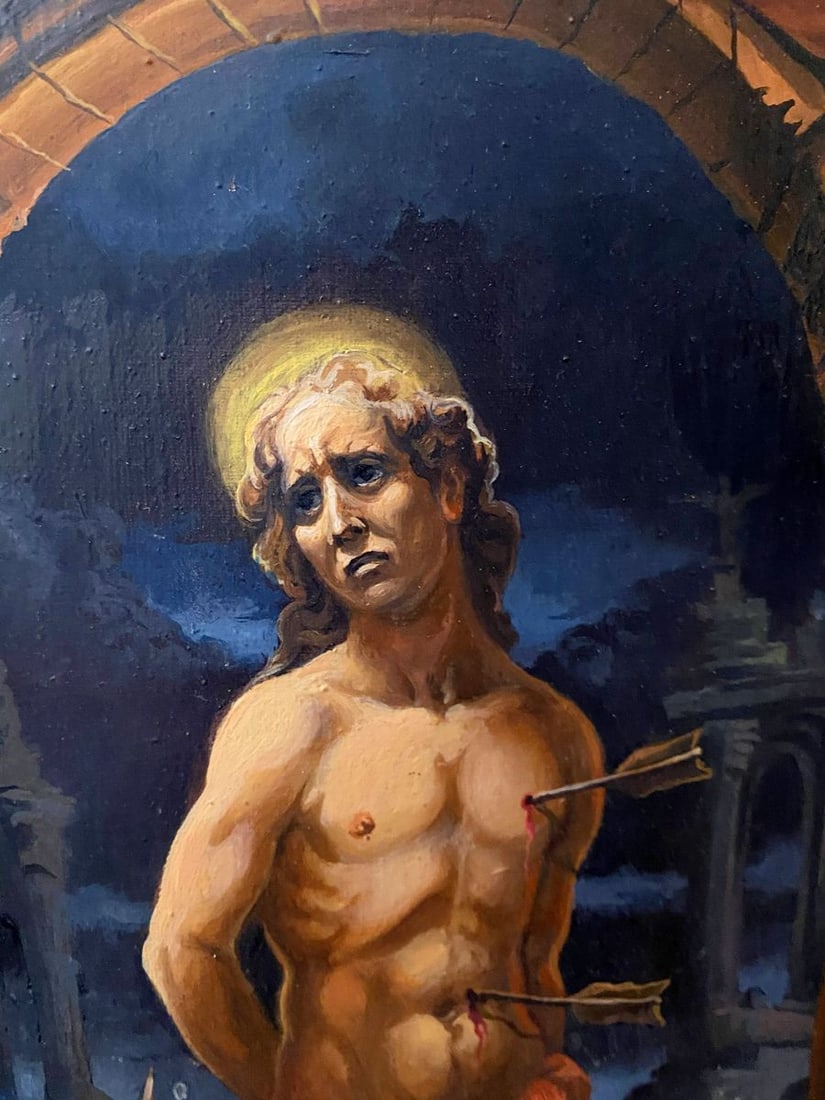 Oil painting Saint Sebastian Alexander Arkadievich Litvinov - 4